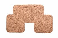 Korková podložka Veľký štvorcový 30 cm dekor  - set 4 ks. - 2