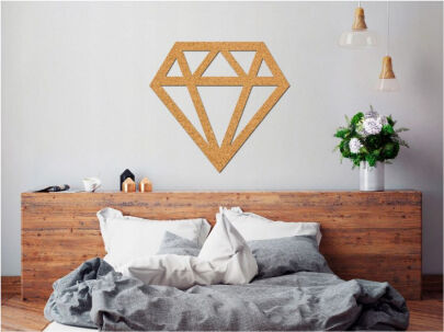Nálepka s Dekoratívnym Korkom - Diamant