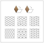 3D korkové stenové panely Line Brown - 2