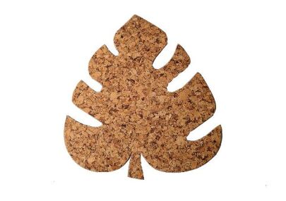Korková podložka list 30/27 cm dekor - sada 4 ks