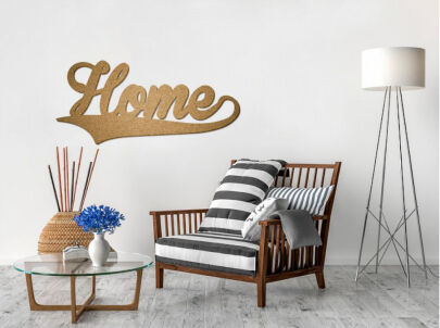 Nálepka s Dekoratívnym Korkom - Domov